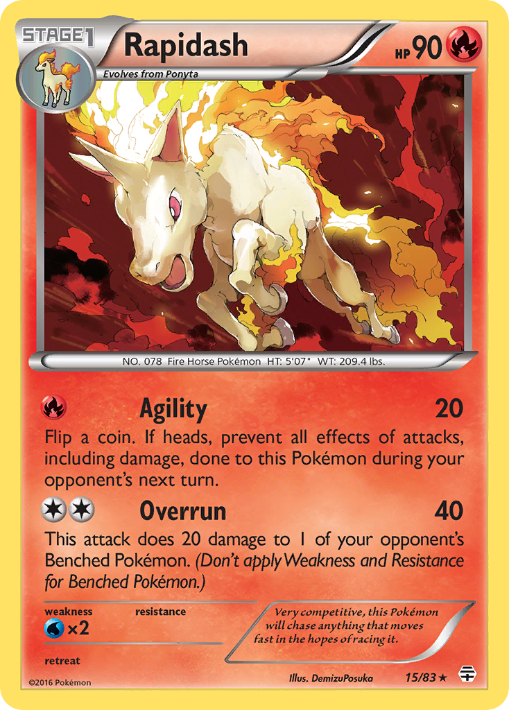 Rapidash (15/83) [XY: Generations] | Good Games Morley