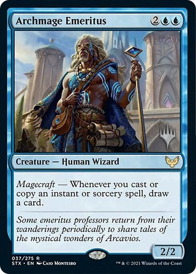 Archmage Emeritus (Promo Pack) [Strixhaven: School of Mages Promos] | Good Games Morley