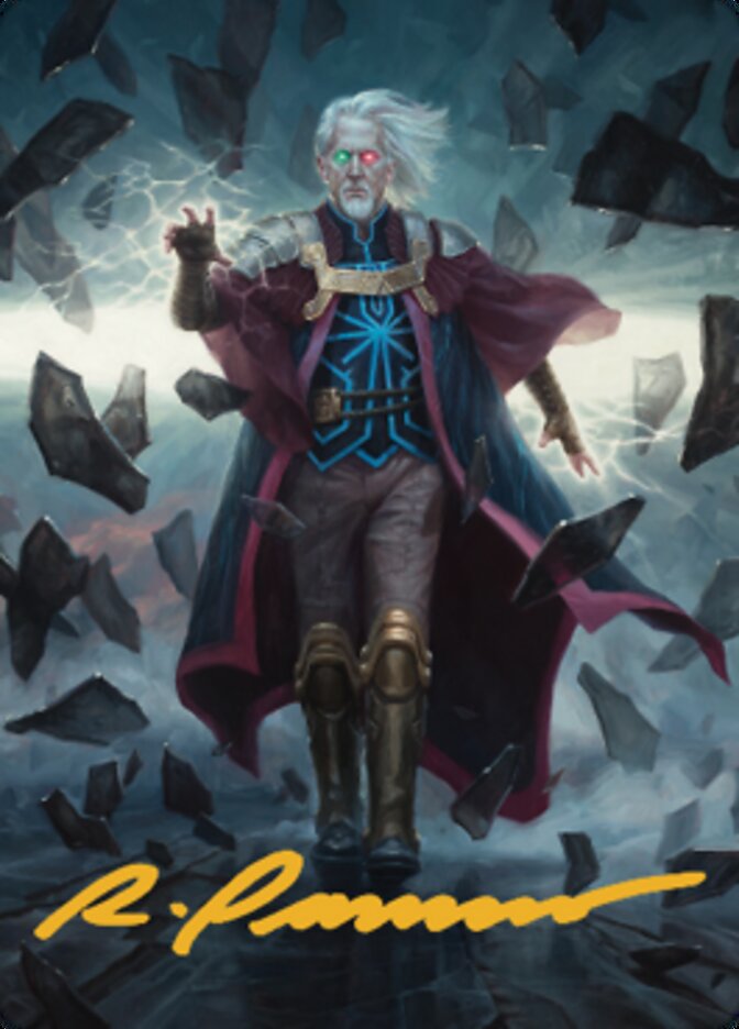 Urza, Planeswalker Art Card (Gold-Stamped Signature) [The Brothers' War Art Series] | Good Games Morley
