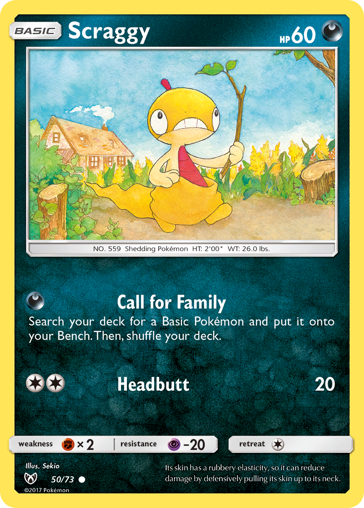 Scraggy (50/73) [Sun & Moon: Shining Legends] | Good Games Morley