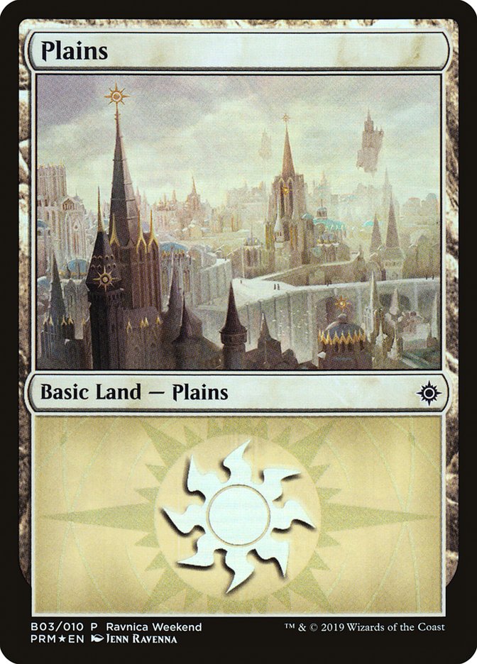 Plains (B03) [Ravnica Allegiance Guild Kit] | Good Games Morley