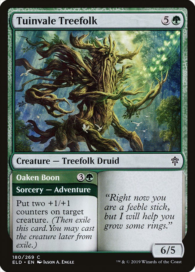 Tuinvale Treefolk // Oaken Boon [Throne of Eldraine] | Good Games Morley
