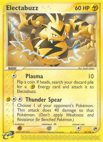 Electabuzz (35/100) [EX: Sandstorm] | Good Games Morley