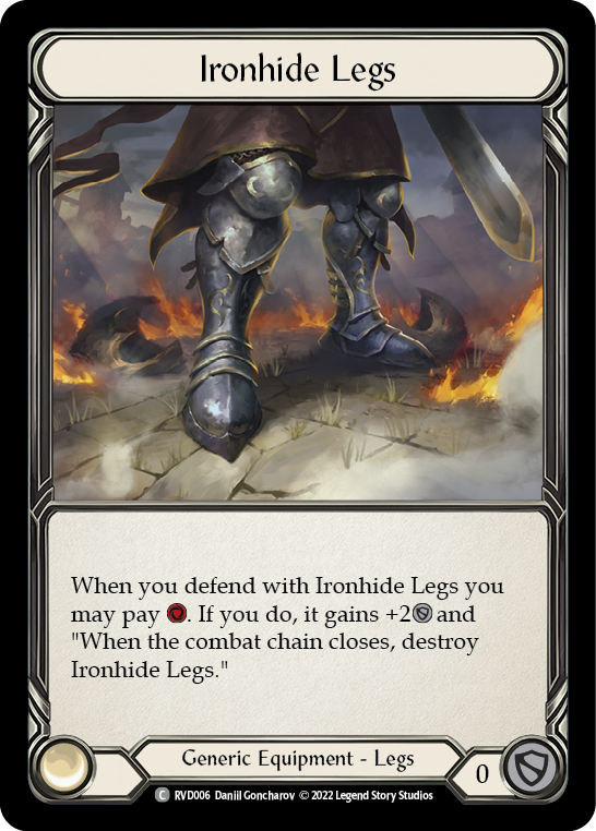 Ironhide Legs [RVD006] (Classic Battles: Rhinar vs Dorinthea)  Rainbow Foil | Good Games Morley