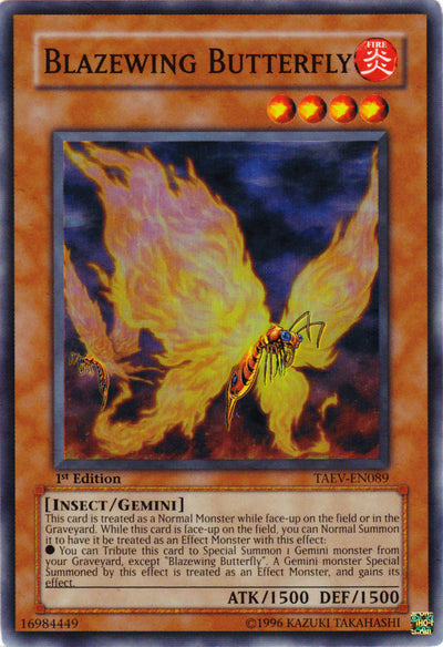 Blazewing Butterfly [TAEV-EN089] Super Rare | Good Games Morley
