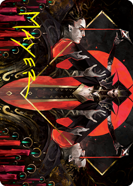 Gift of Fangs Art Card (Gold-Stamped Signature) [Innistrad: Crimson Vow Art Series] | Good Games Morley