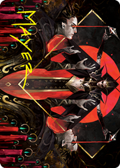 Gift of Fangs Art Card (Gold-Stamped Signature) [Innistrad: Crimson Vow Art Series] | Good Games Morley