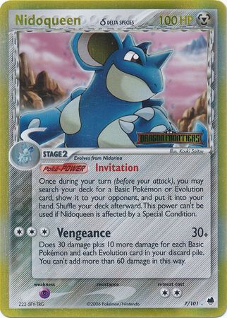 Nidoqueen (7/101) (Delta Species) (Stamped) [EX: Dragon Frontiers] | Good Games Morley