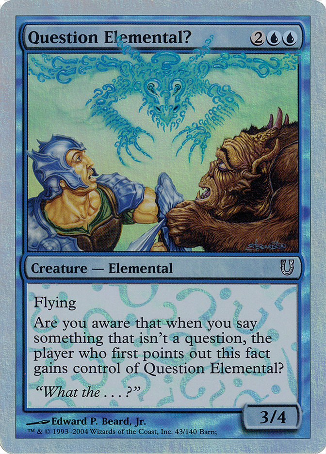 Question Elemental? (Alternate Foil) [Unhinged] | Good Games Morley