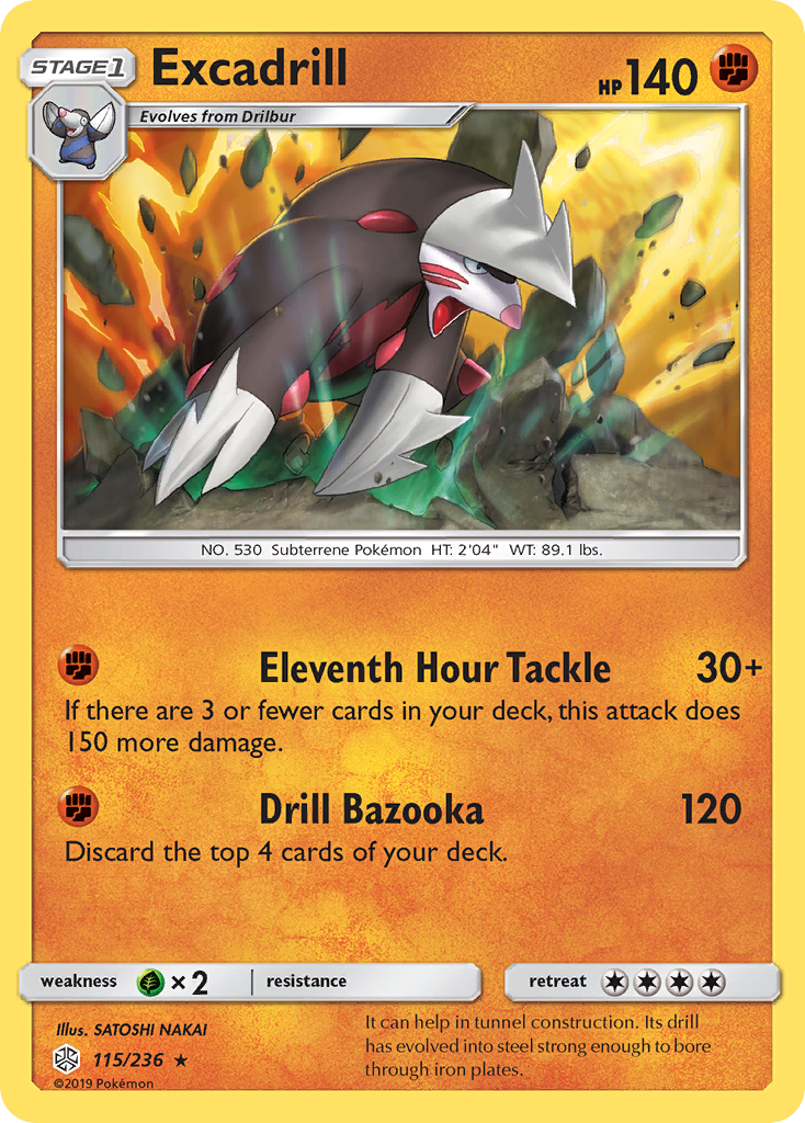 Excadrill (115/236) [Sun & Moon: Cosmic Eclipse] | Good Games Morley