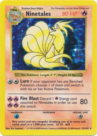 Ninetales (12/102) [Base Set Shadowless Unlimited] | Good Games Morley