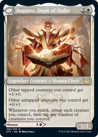 Plargg, Dean of Chaos // Augusta, Dean of Order [Strixhaven: School of Mages Prerelease Promos] | Good Games Morley
