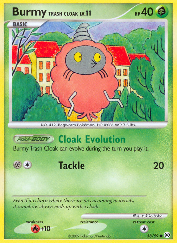 Burmy Trash Cloak (58/99) [Platinum: Arceus] | Good Games Morley