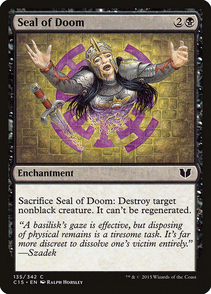Seal of Doom [Commander 2015] | Good Games Morley