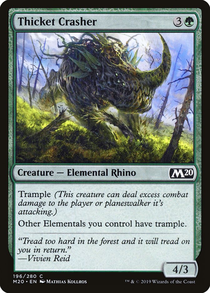 Thicket Crasher [Core Set 2020] | Good Games Morley