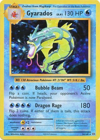 Gyarados (34/108) [XY: Evolutions] | Good Games Morley