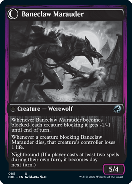Baneblade Scoundrel // Baneclaw Marauder [Innistrad: Double Feature] | Good Games Morley