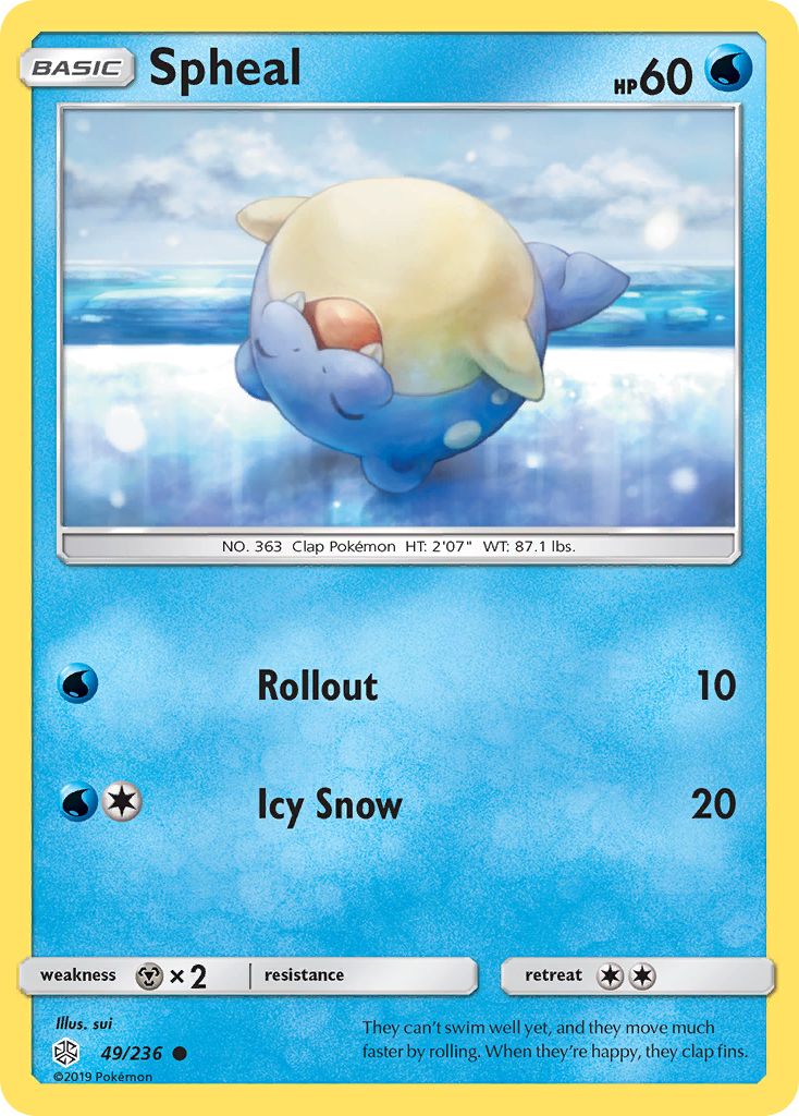 Spheal (49/236) [Sun & Moon: Cosmic Eclipse] | Good Games Morley