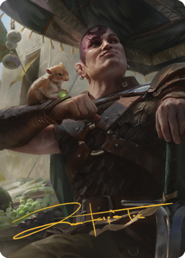 Minsc & Boo, Timeless Heroes Art Card (38) (Gold-Stamped Signature) [Commander Legends: Battle for Baldur's Gate Art Series] | Good Games Morley