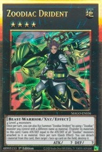 Zoodiac Drident [MAGO-EN036] Gold Rare | Good Games Morley