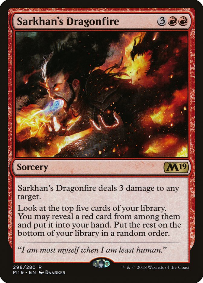 Sarkhan's Dragonfire [Core Set 2019] | Good Games Morley