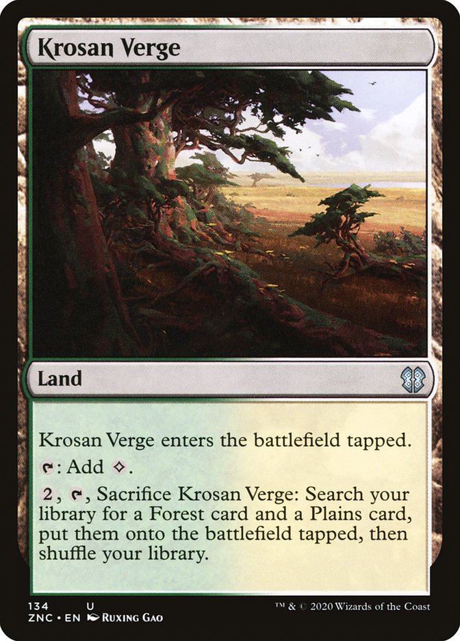 Krosan Verge [Zendikar Rising Commander] | Good Games Morley