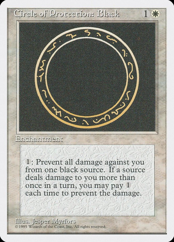 Circle of Protection: Black [Fourth Edition] | Good Games Morley