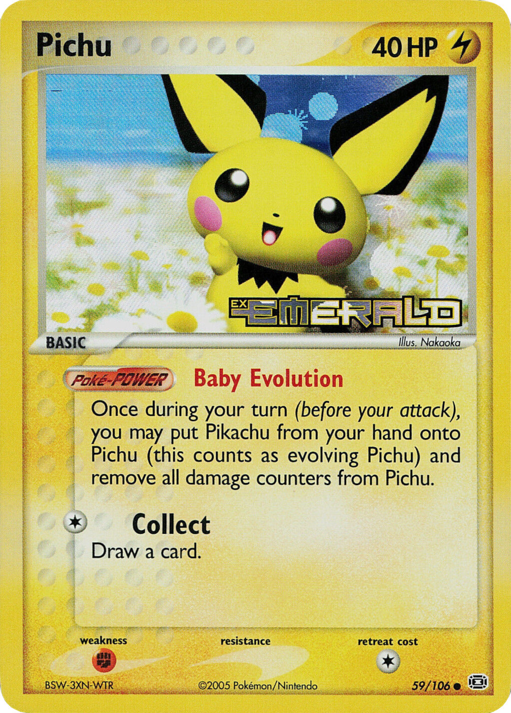 Pichu (59/106) (Stamped) [EX: Emerald] | Good Games Morley