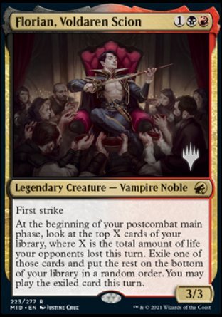 Florian, Voldaren Scion (Promo Pack) [Innistrad: Midnight Hunt Promos] | Good Games Morley