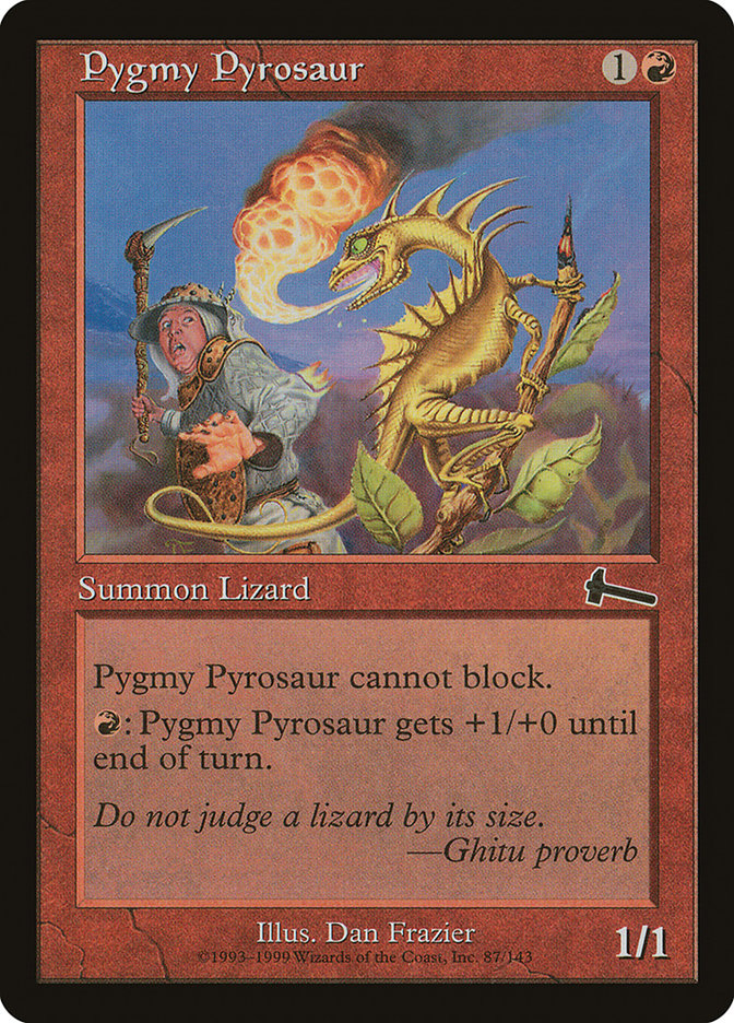Pygmy Pyrosaur [Urza's Legacy] | Good Games Morley