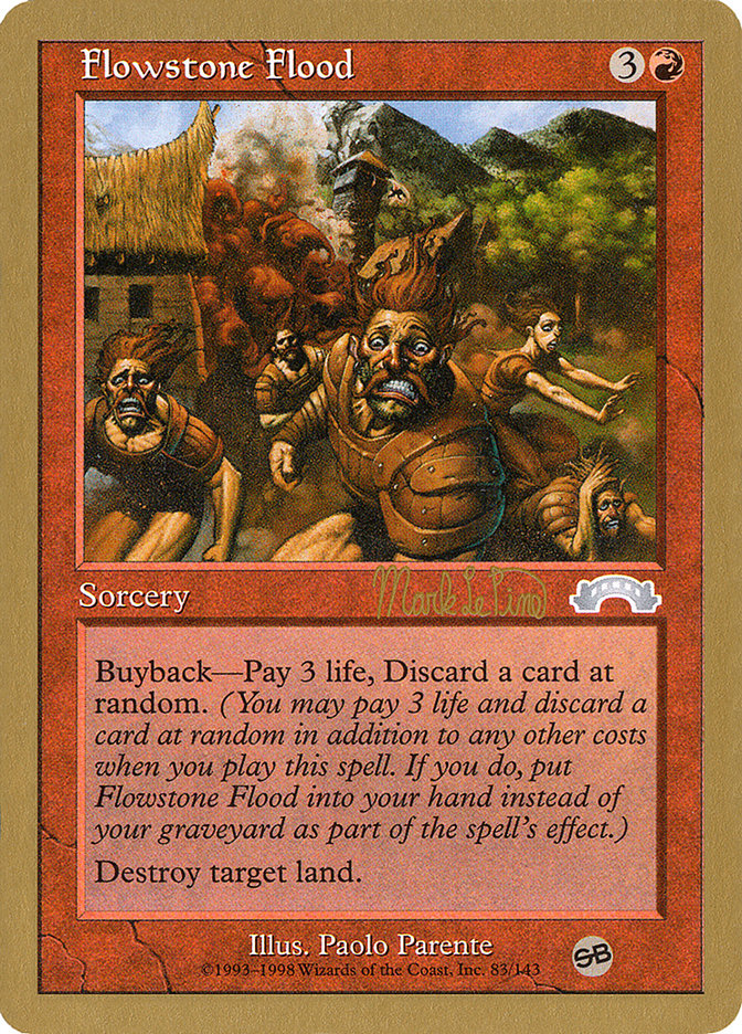Flowstone Flood (Mark Le Pine) (SB) [World Championship Decks 1999] | Good Games Morley