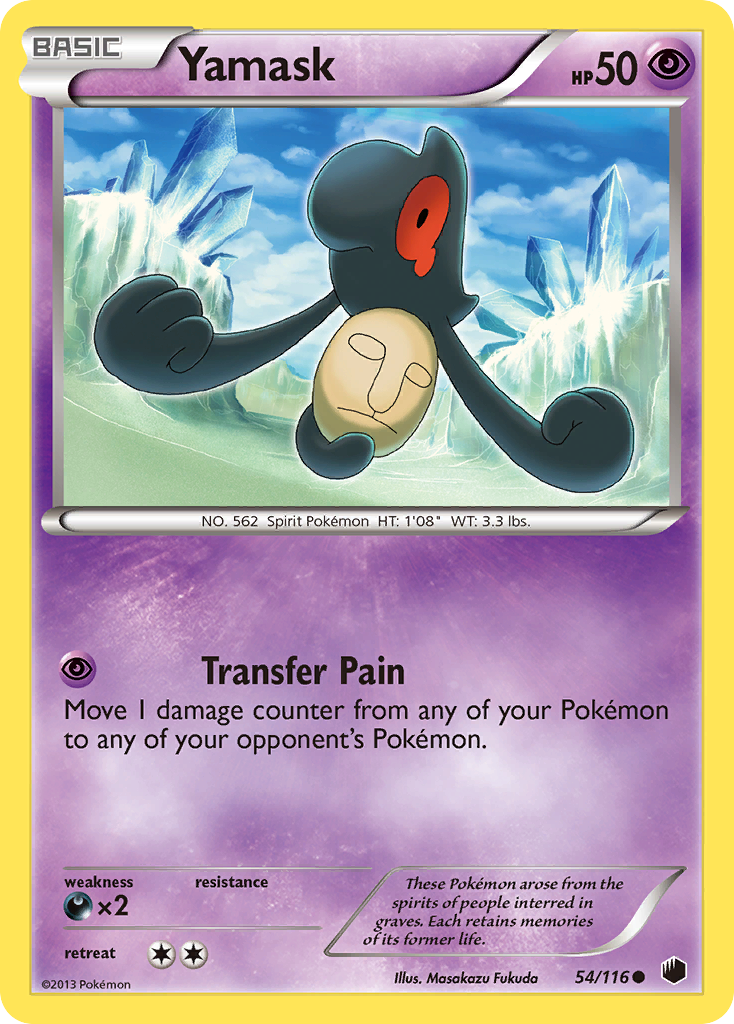 Yamask (54/116) [Black & White: Plasma Freeze] | Good Games Morley