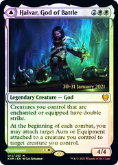 Halvar, God of Battle // Sword of the Realms [Kaldheim Prerelease Promos] | Good Games Morley