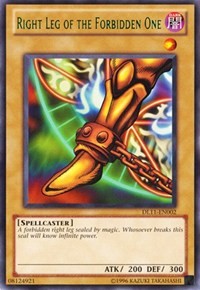 Right Leg of the Forbidden One (Green) [DL11-EN002] Rare | Good Games Morley