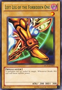 Left Leg of the Forbidden One (Green) [DL11-EN003] Rare | Good Games Morley