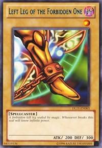 Left Leg of the Forbidden One (Blue) [DL11-EN003] Rare | Good Games Morley