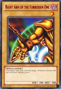 Right Arm of the Forbidden One (Red) [DL11-EN004] Rare | Good Games Morley