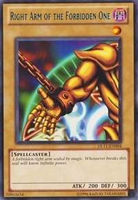 Right Arm of the Forbidden One (Blue) [DL11-EN004] Rare | Good Games Morley