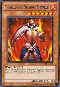 Thestalos the Firestorm Monarch (Blue) [DL12-EN007] Rare | Good Games Morley