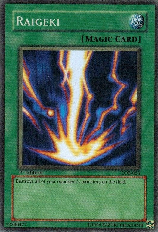 Raigeki [LOB-053] Super Rare | Good Games Morley