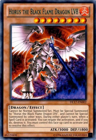 Horus the Black Flame Dragon LV8 (Green) [DL17-EN002] Rare | Good Games Morley