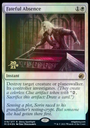 Fateful Absence [Innistrad: Midnight Hunt Prerelease Promos] | Good Games Morley