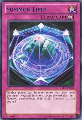Summon Limit (Blue) [DL17-EN018] Rare | Good Games Morley