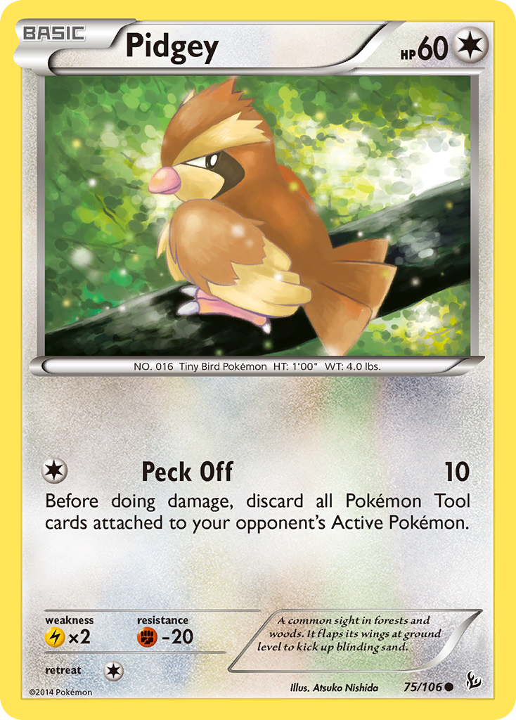 Pidgey (75/106) [XY: Flashfire] | Good Games Morley