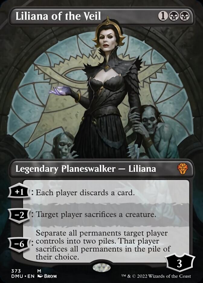 Liliana of the Veil (Borderless) [Dominaria United] | Good Games Morley