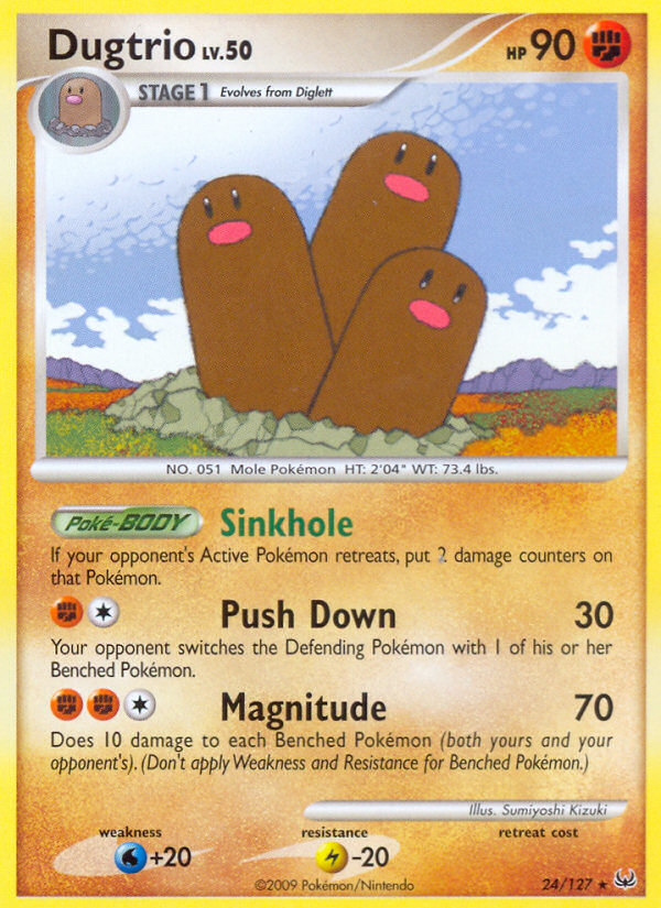 Dugtrio (24/127) [Platinum: Base Set] | Good Games Morley