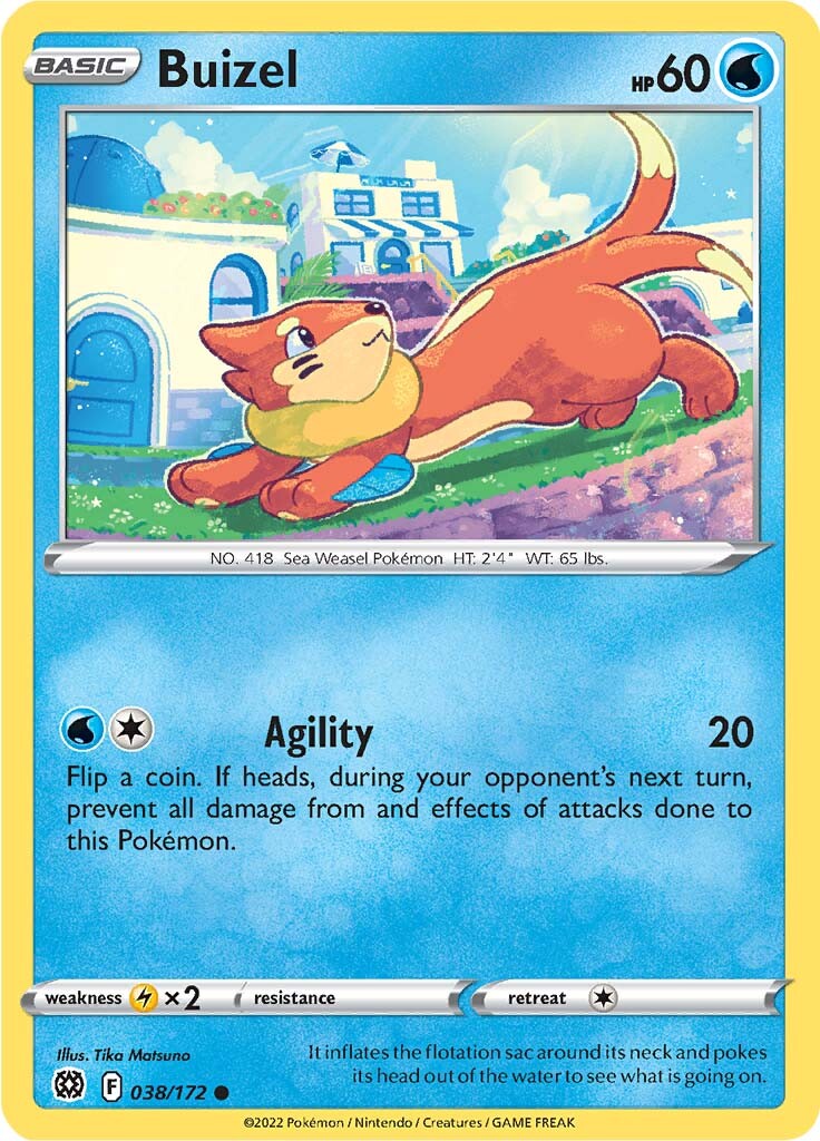 Buizel (038/172) [Sword & Shield: Brilliant Stars] | Good Games Morley
