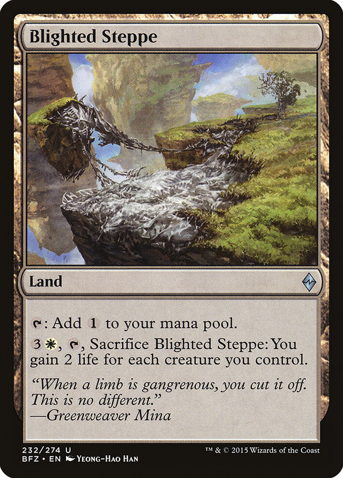 Blighted Steppe [Battle for Zendikar] | Good Games Morley