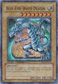 Blue-Eyes White Dragon [DTP1-EN001] Super Rare | Good Games Morley