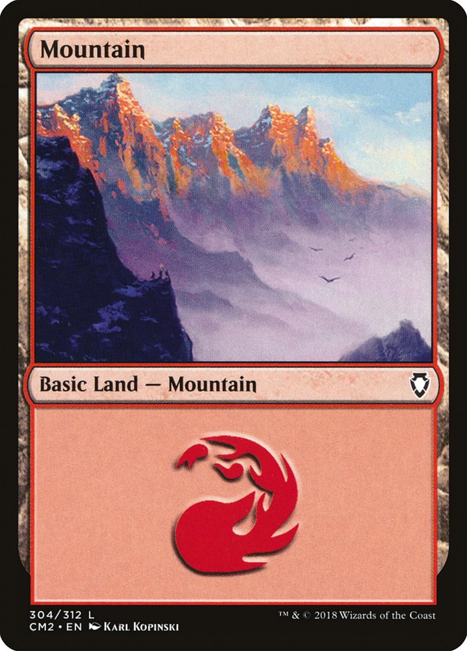 Mountain (304) [Commander Anthology Volume II] | Good Games Morley